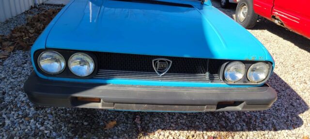 1981 lancia zagato convertible blue fwd manual