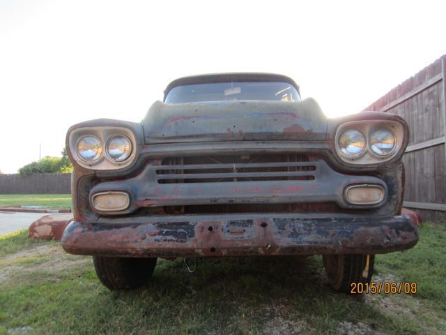 1959 chevy apache step side pickup truck rat rod hot rod shop truck