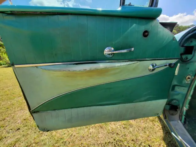 1956 chevrolet bel air coupe green rwd automatic bel air 4-door hard top