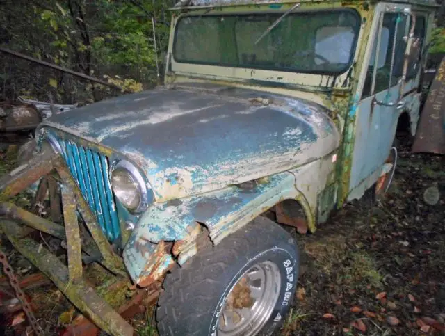 1961 jeep cj ex-mail delivery vehicle hardtop with 6 foot plow