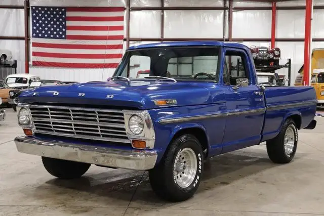 1969 ford f100 11277 miles blue pickup truck 289ci v8 manual