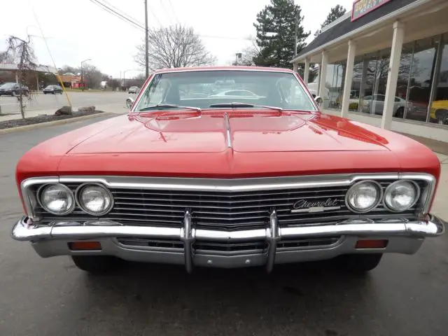 1966 chevrolet caprice regal red match#s 396 muncie 4 speed tach & gauges