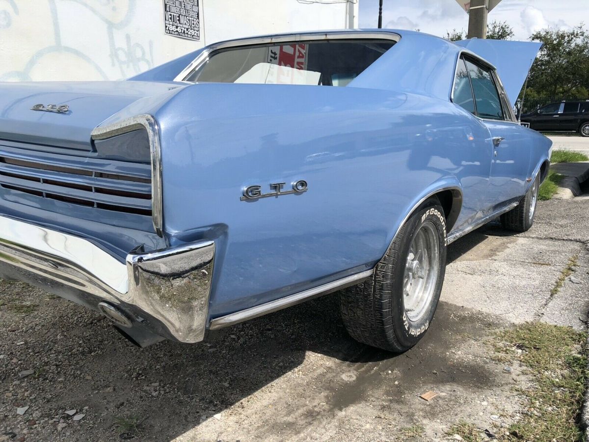 1966 pontiac gto coupe blue automatic with documentation