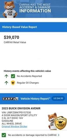 2023 buick envision avenir