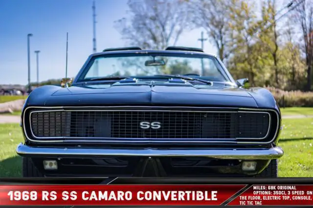 1968 rs ss camaro convertible original engine & trans