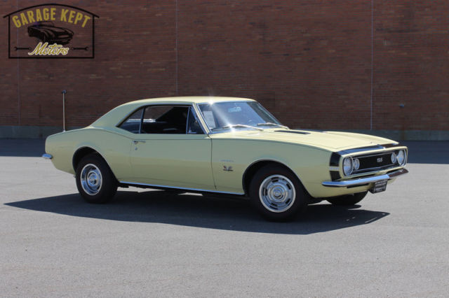 1967 chevrolet camaro ss 396 butternut yellow coupe 396 v8 2450 miles