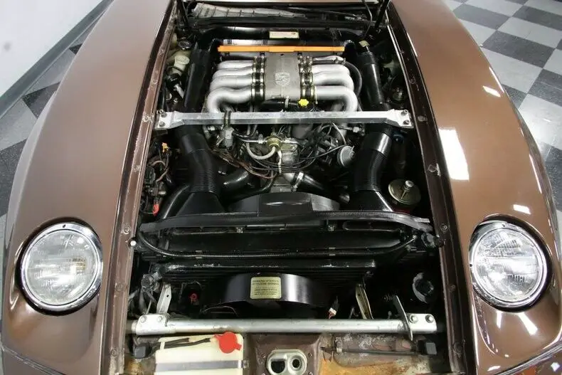 classic vintage german sports car coupe spoiler