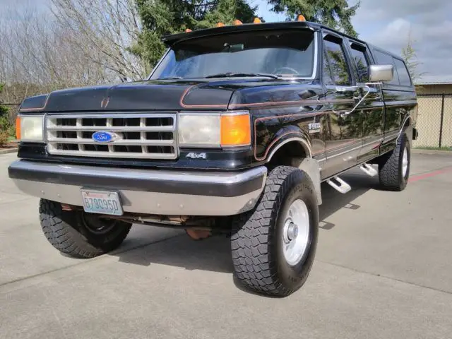 1987 ford f-350 crew cab 4x4 xlt lariat 102k original miles 100% rust free & a/c