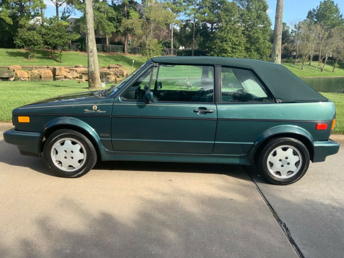 1991 volkswagen cabriolet ã‰tienne aigner 53000 original miles original paint