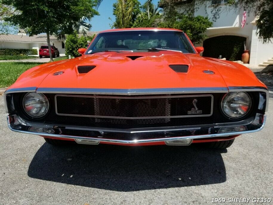 1969 shelby gt 350 cobra mustang fastback,competition red,factory a/c,see video!