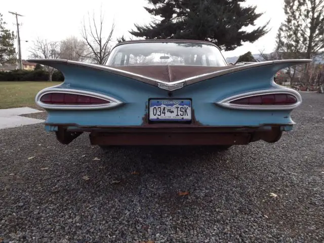1959 chevrolet belair factory original barn find v8 283 auto 59 impala