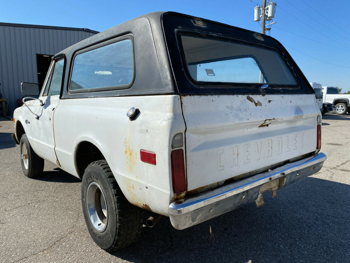 1972 chevrolet blazer k5 4x4, 350ci - auto, removable top, white