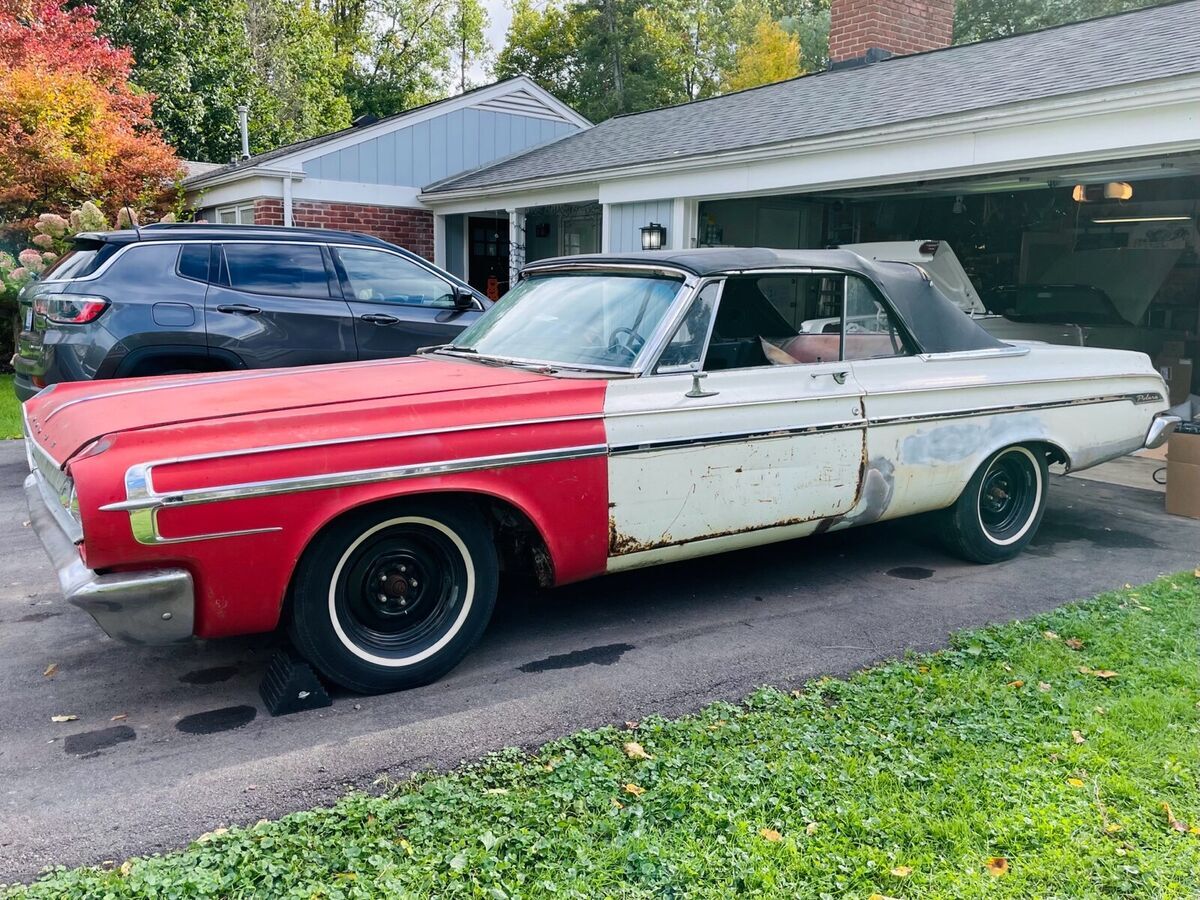 1964 dodge polara convertible white rwd automatic