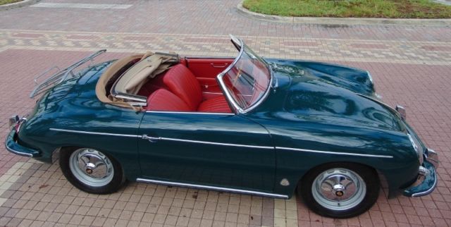 1959 porsche 356 b roadster. excellent restored car. matching numbers by coa!!!