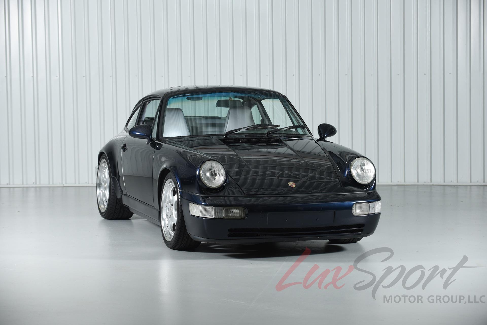 1992 porsche 964 carrera 2 coupe rare midnight blue/grey 5-speed light mods 92k
