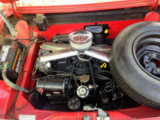 1963 chevrolet corvair monza red 2-door convertible