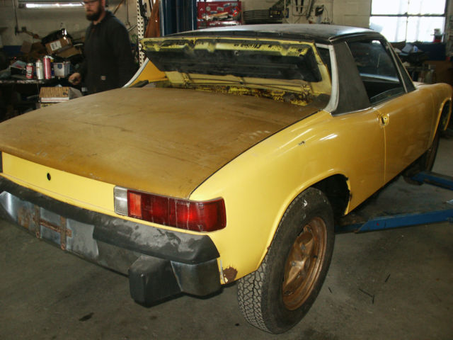 1974 porsche roller, no engine, no trans, body work has been done. a/c equipped