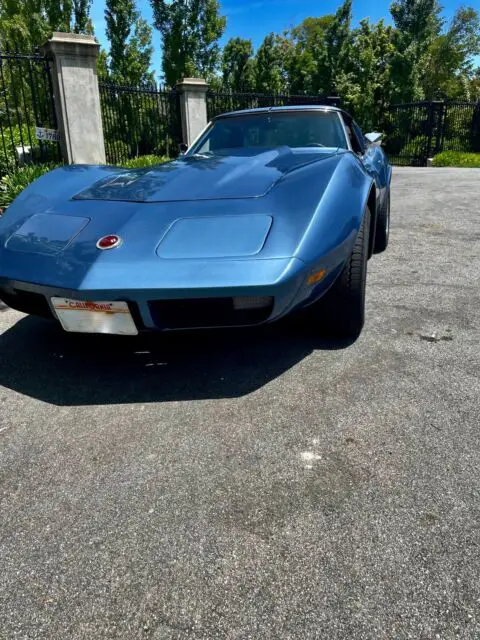 1973 chevrolet corvette coupe blue rwd automatic base