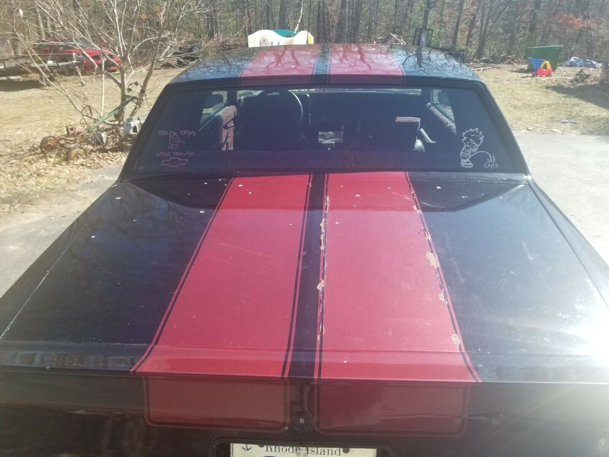 1986 chevrolet monte carlo sportscar black rwd automatic super sport