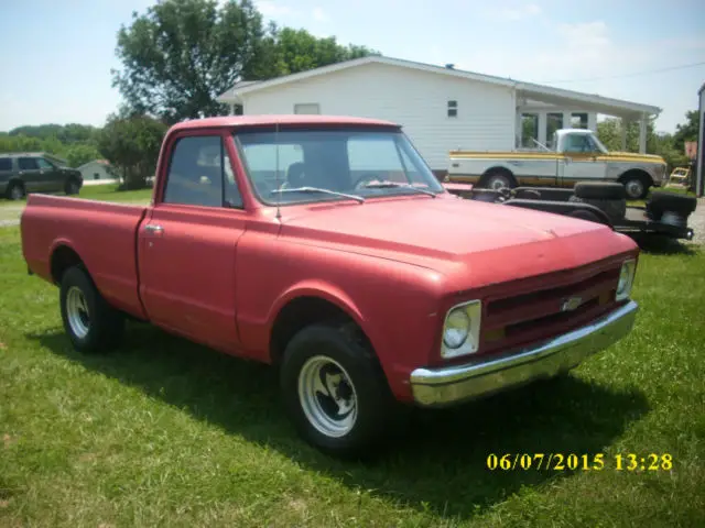 1967 short bed chevrolet c10 350 engine 700r4 trans, new windshield, new brakes