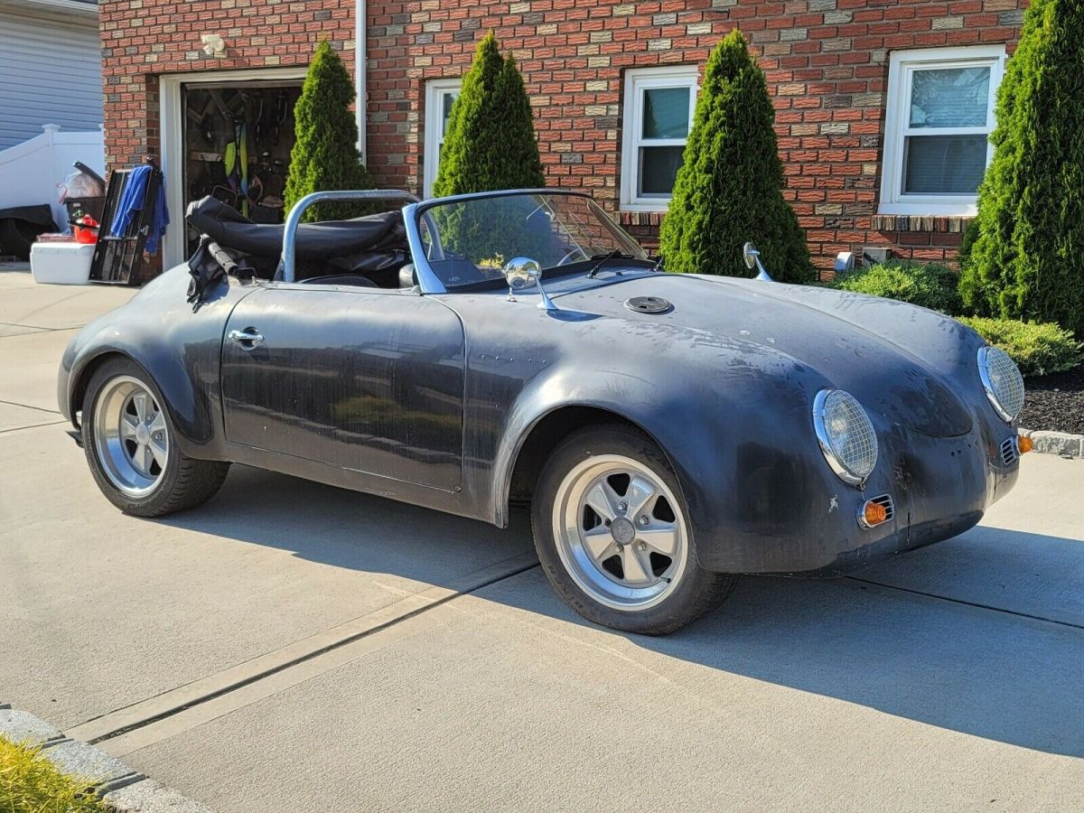 porsche 356 widebody convertible black rwd manual speedster