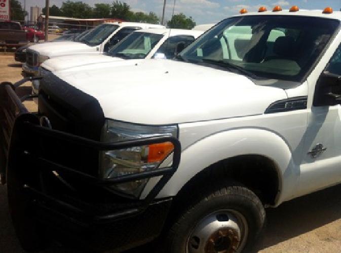 2011 ford f350 crew cab dually 4x4 6.7 diesel flatbed 91k mi in dallas, tx