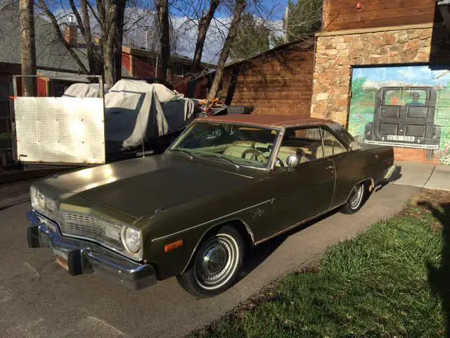 1974 dodge dart swinger. same family since new. all original ac paint & am radio