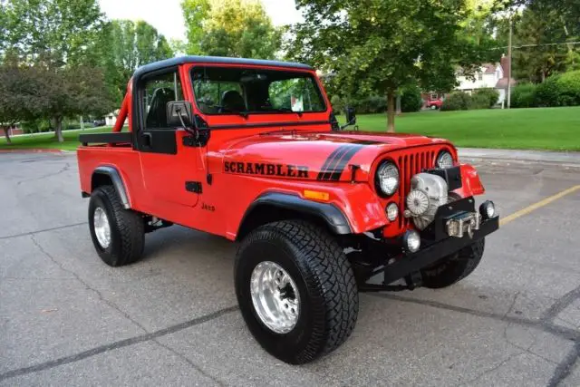 badass very rare frame-off restored 76k actual miles pampered jeep cj8 scrambler