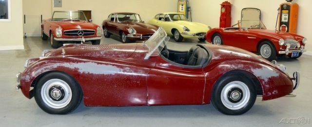 rare 1951 jaguar xk120 roadster solid original metal sold new california 53 54