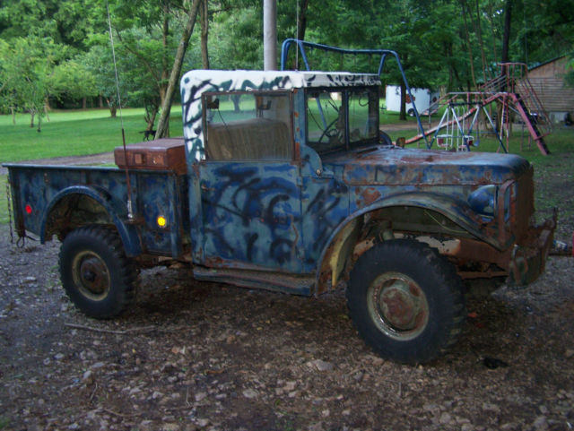 vintage 1954 marine corp. dodge power wagon m37 4x4