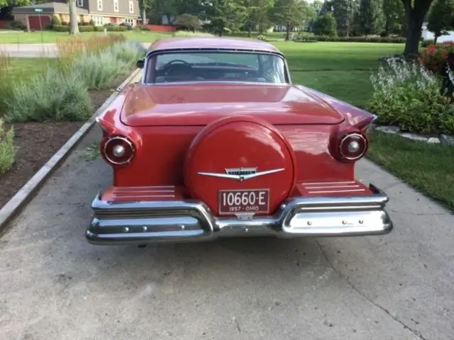 1957 ford skyliner retractable rare factory e code 2-4 barrel carburetors