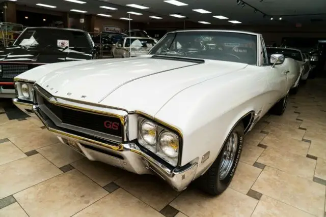 1968 buick gran sport 400 convertible 9,999 miles arcticwhite