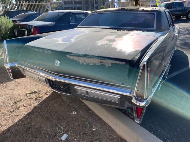 1970 cadillac de ville green rwd automatic base