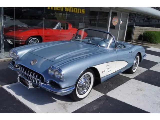 1959 chevrolet corvette - original 283, frost blue, excellent road manners!