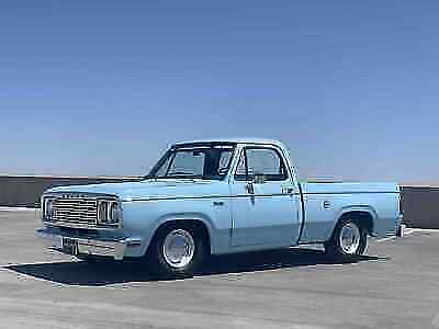 1977 dodge d100 pickup blue rwd automatic custom