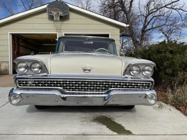1959 ford skyliner convertible white rwd automatic