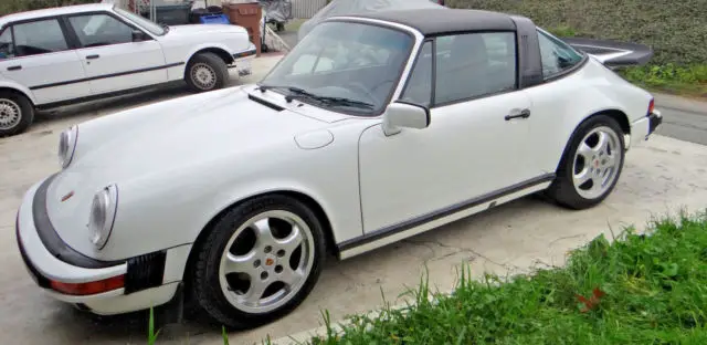 1989 porsche g50 911 carrera targa with factory tail & chin spoiler