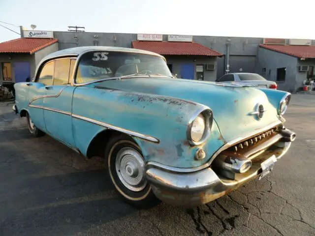 1955 oldsmobile holiday 4dr hardtop all original 324v8 pwr seat california car