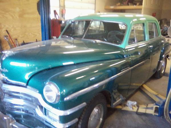 1949 chrysler windsor 4 door 75% done has most parts to finish it