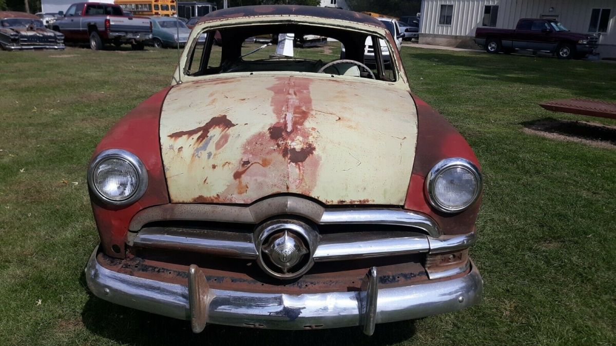 1950 ford crestliner 2 door 50 shoebox iowa project car nos quarters