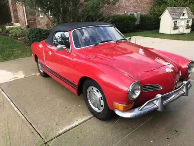 1971 vw karmann ghia convertible rolling chassis