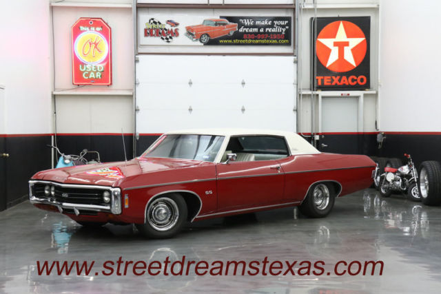 1969 chevrolet impala ss 427 (fresh) ps pb ac console & buckets 12 bolt 95043 mi