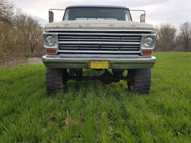 1971 ford f-250 400hp v8 gasoline 4-speed manual 4wd new power brakes michigan