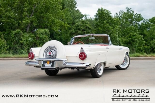 1956 ford thunderbird colonial white convertible 312 v8 3 speed automatic