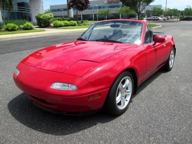 1990 mazda mx-5 miata 5 speed manual red 1 owner car must see rare find