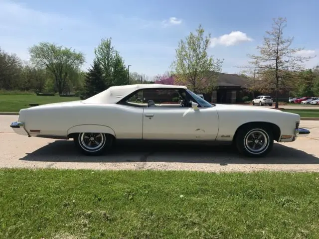 1973 pontiac grandville 60912 miles white convertible 455 v8 3-speed automatic