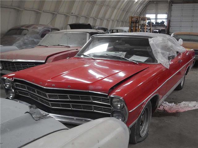 1967 ford galaxie 500 56310 miles red 289 automatic