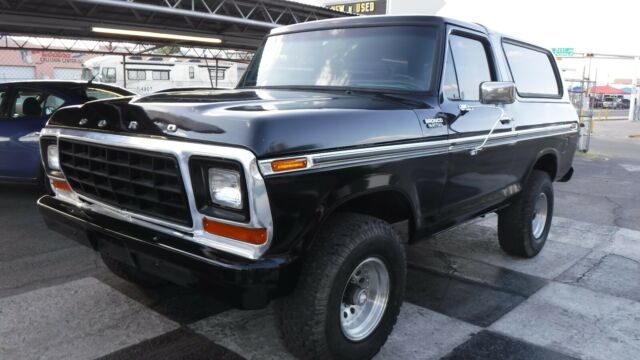 1979 ford black bronco 4x4 351 4 speed manual