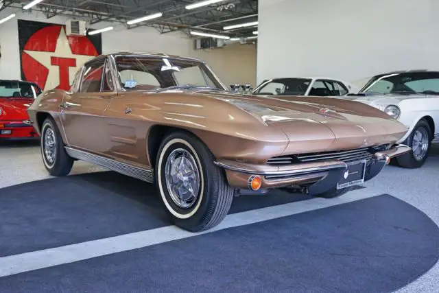 1963 chevrolet corvette split window 29,427 miles tan split window 327 manual