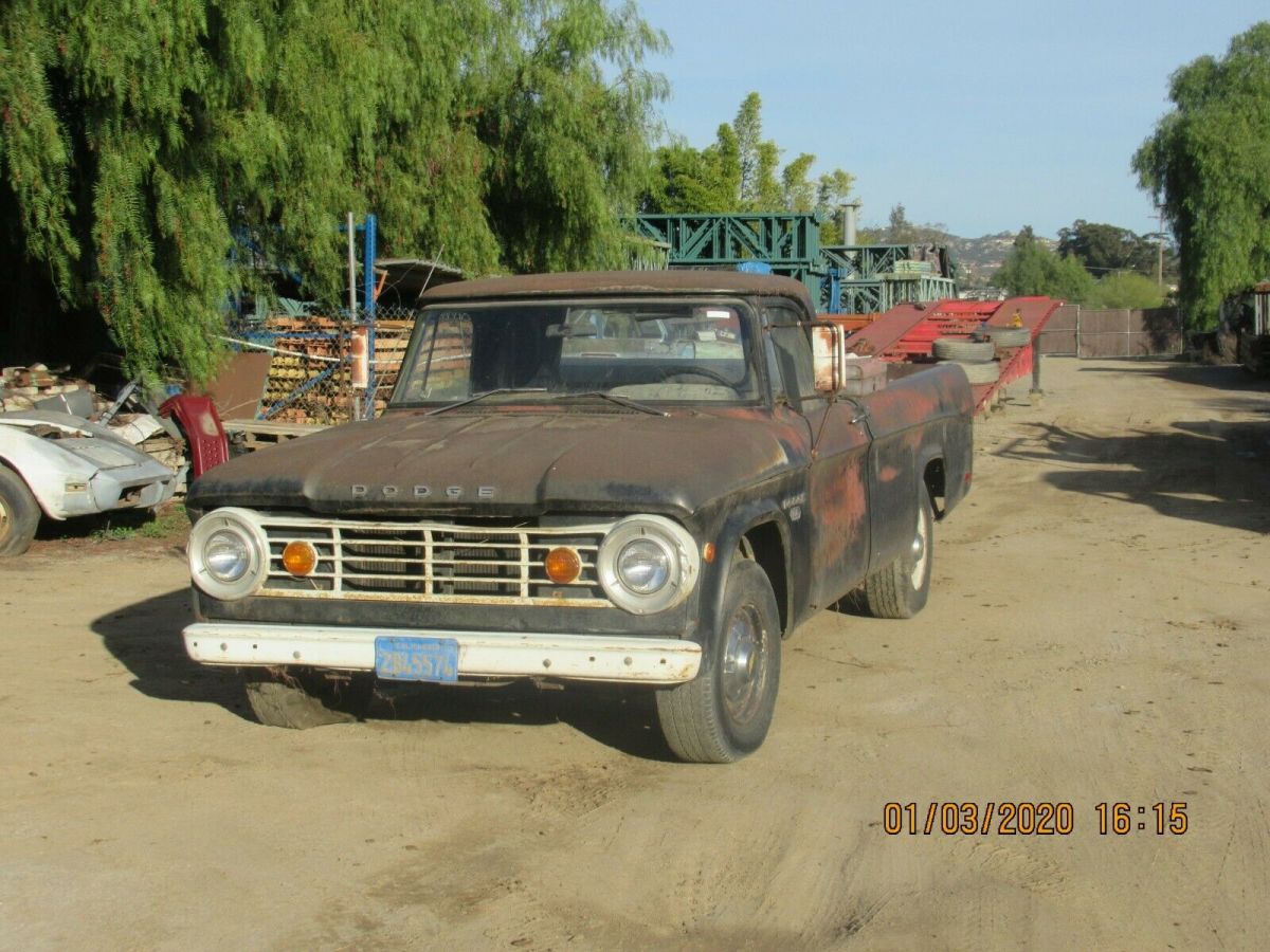 dodge d-100 1965 classic american pick up truck v8 manual